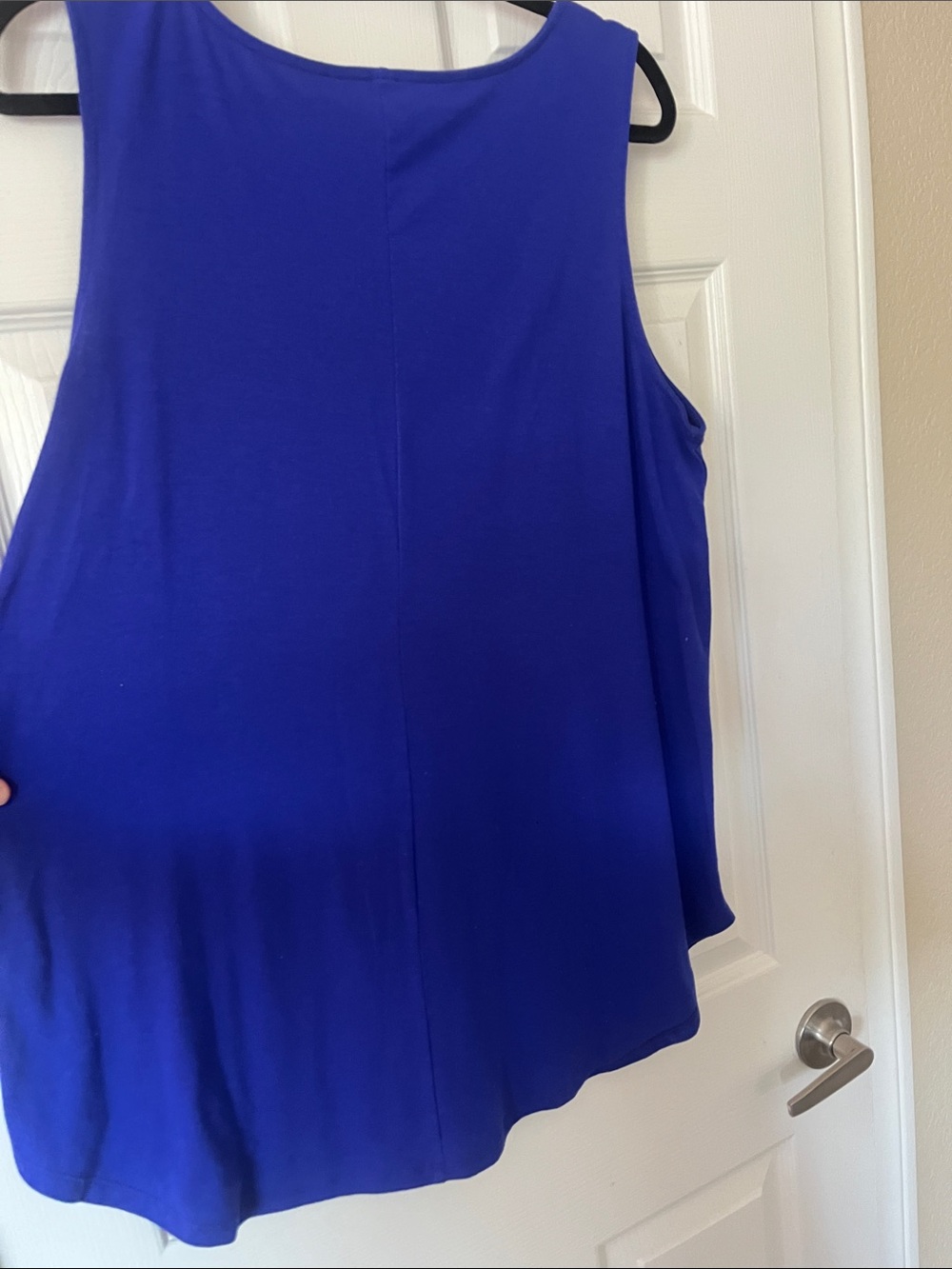 Royal Blue Tank Top with Leopard Pocket COLOR ALIEN - Picture 4 of 4